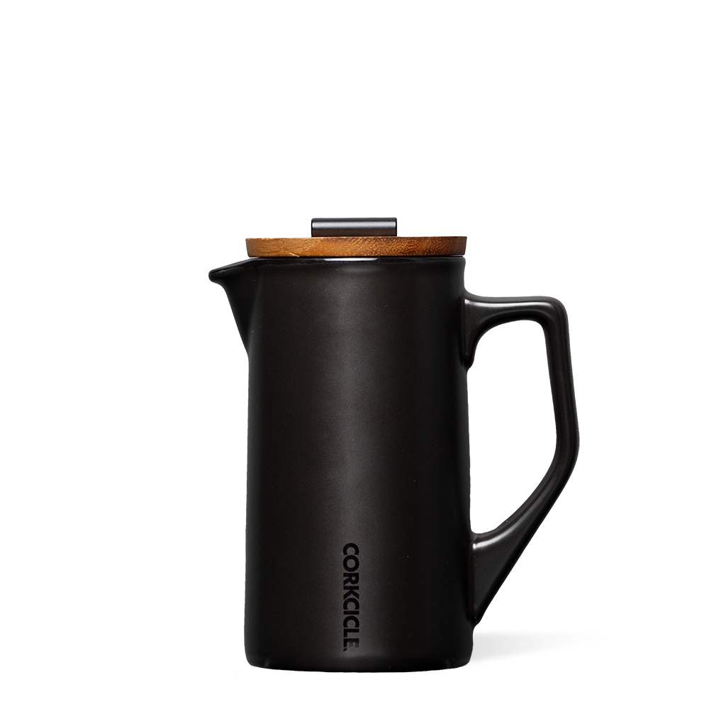 Ceramic French Press - Travel Fresh Ready Fit - Matte Black